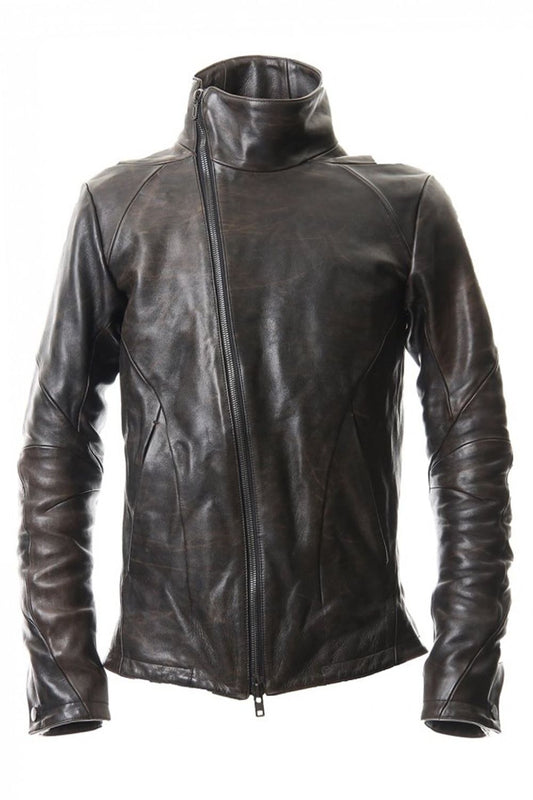 Wood skin dyed Horse leather jacket