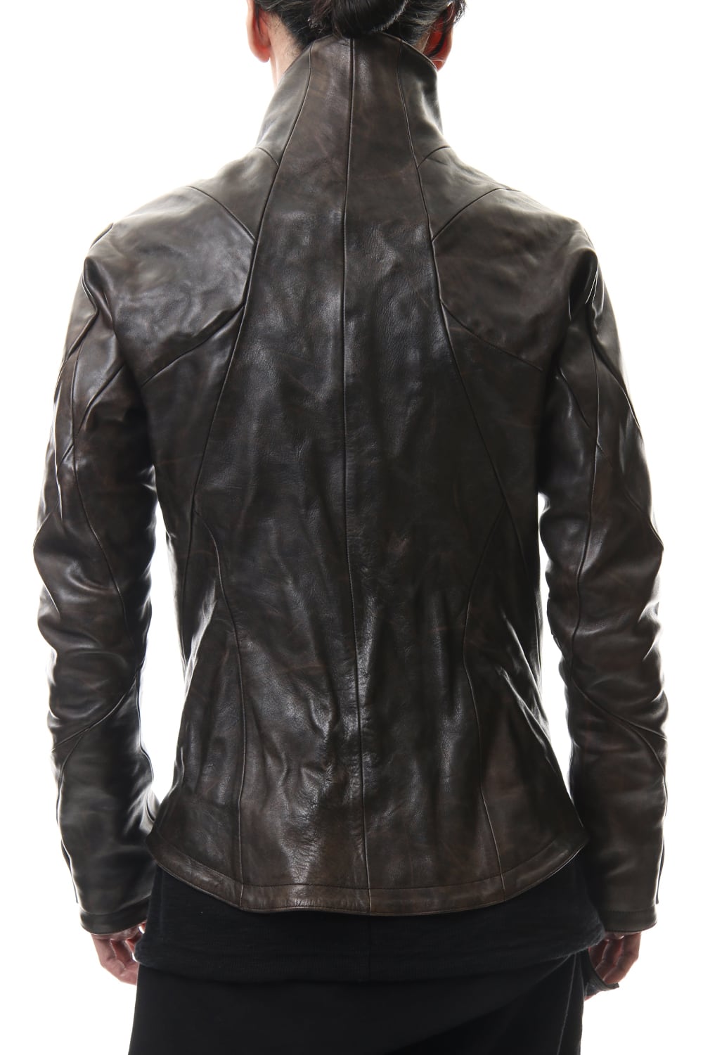 Wood skin dyed Horse leather jacket