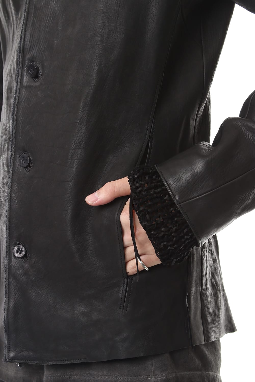 Japan Calf Leather Tailored Shirt JKT