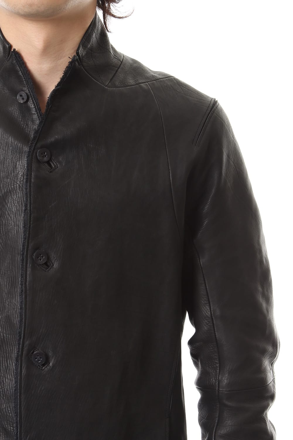 Japan Calf Leather Tailored Shirt JKT