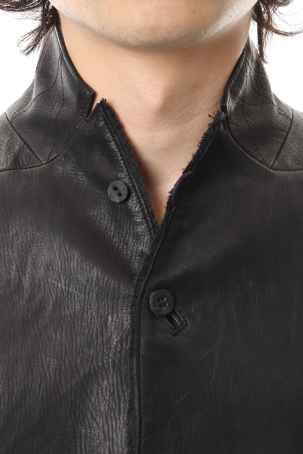 Japan Calf Leather Tailored Shirt JKT
