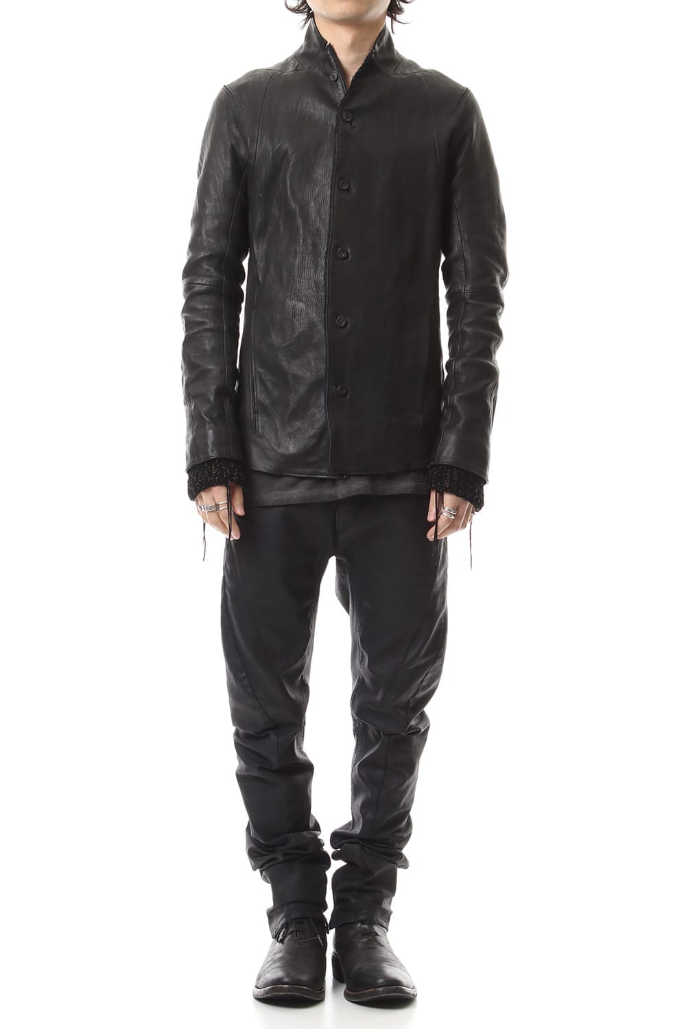 Japan Calf Leather Tailored Shirt JKT