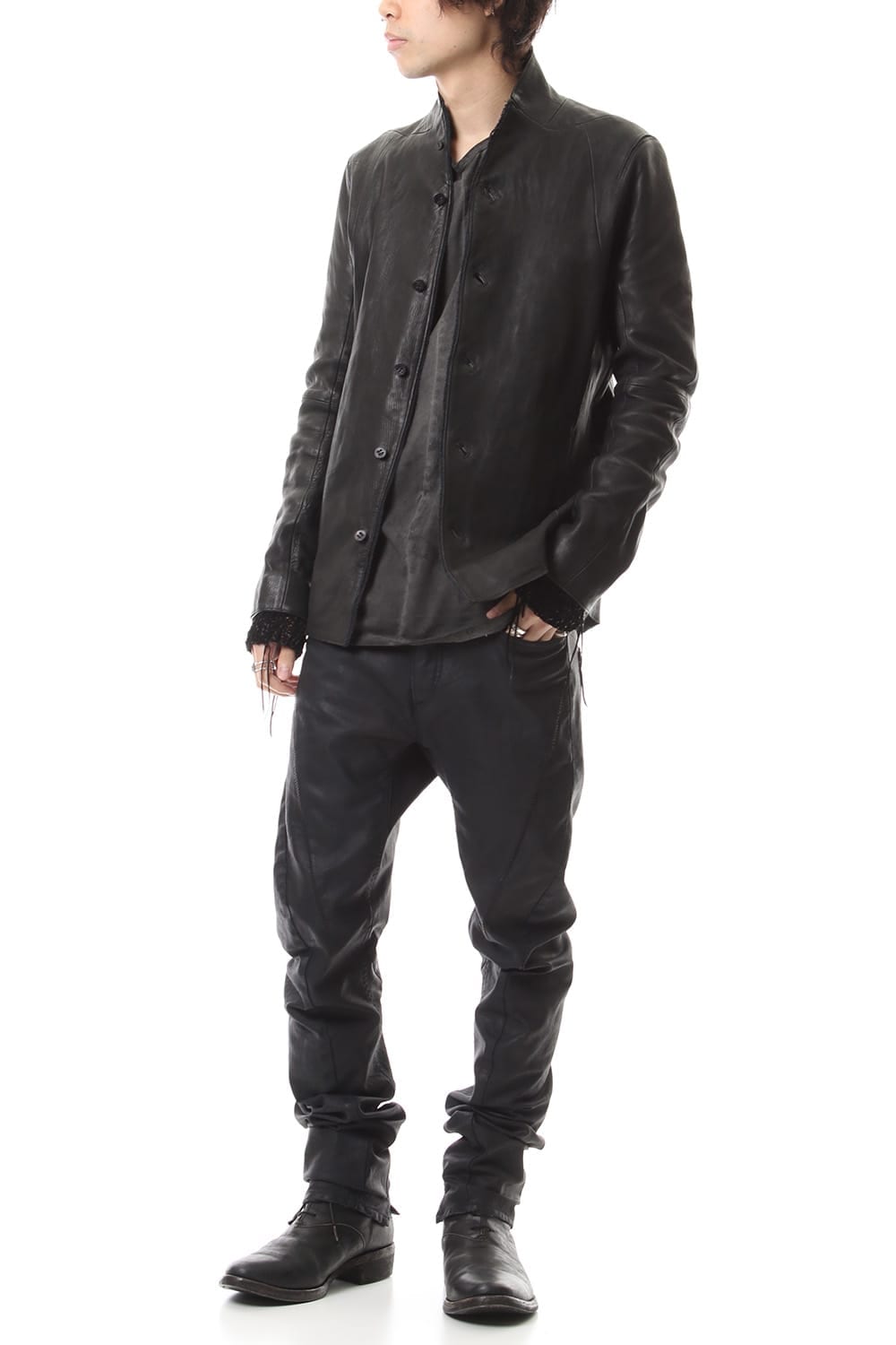 Japan Calf Leather Tailored Shirt JKT