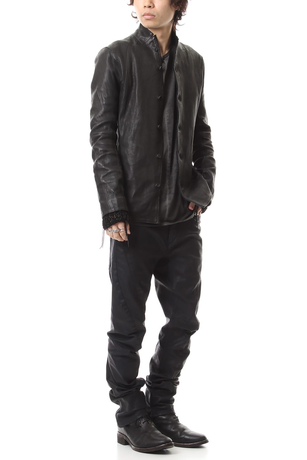 Japan Calf Leather Tailored Shirt JKT