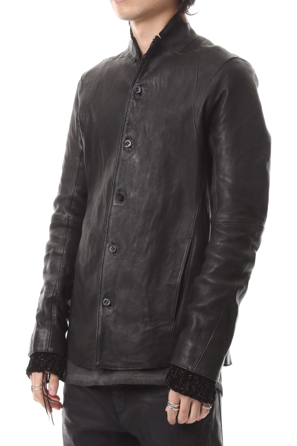Japan Calf Leather Tailored Shirt JKT