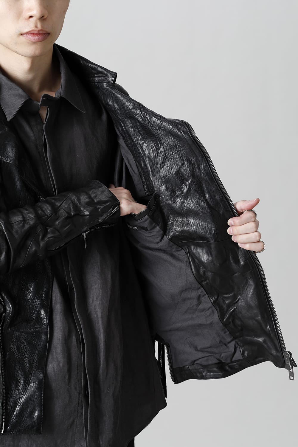 ジャパンディアレザーWライダースジャケット