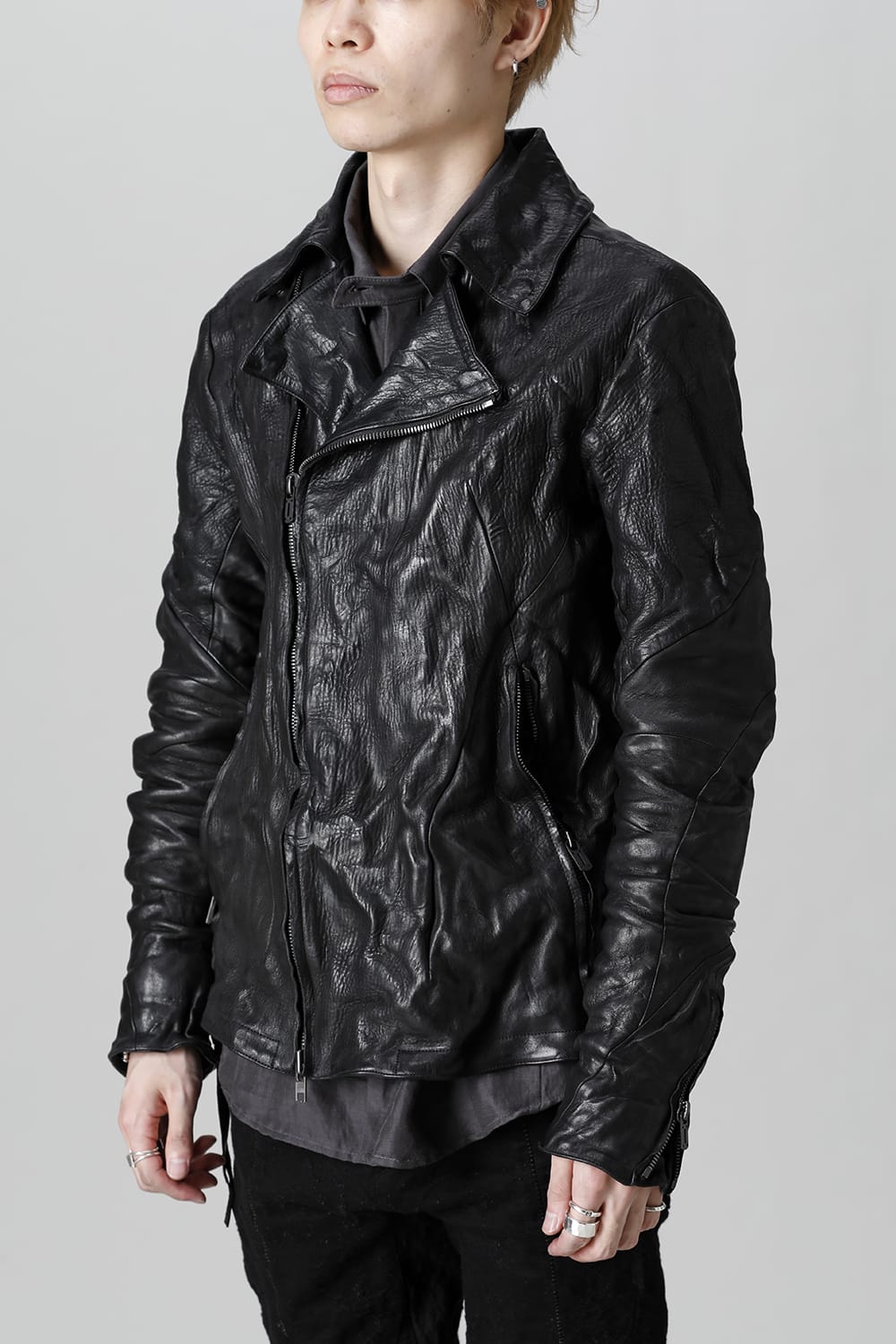 ジャパンディアレザーWライダースジャケット