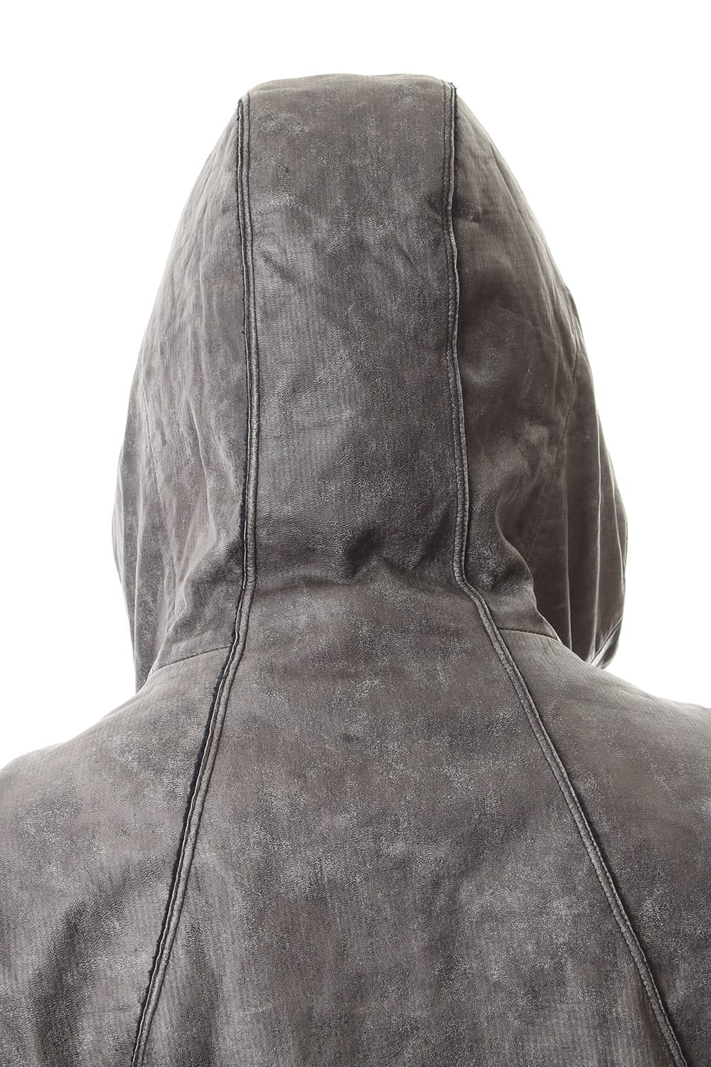 Ash Dye Hose Leather Hood JKT