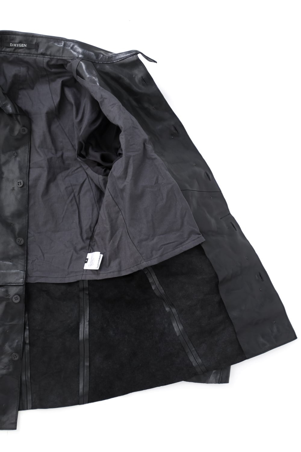 ホースレザーシャツジャケット Black