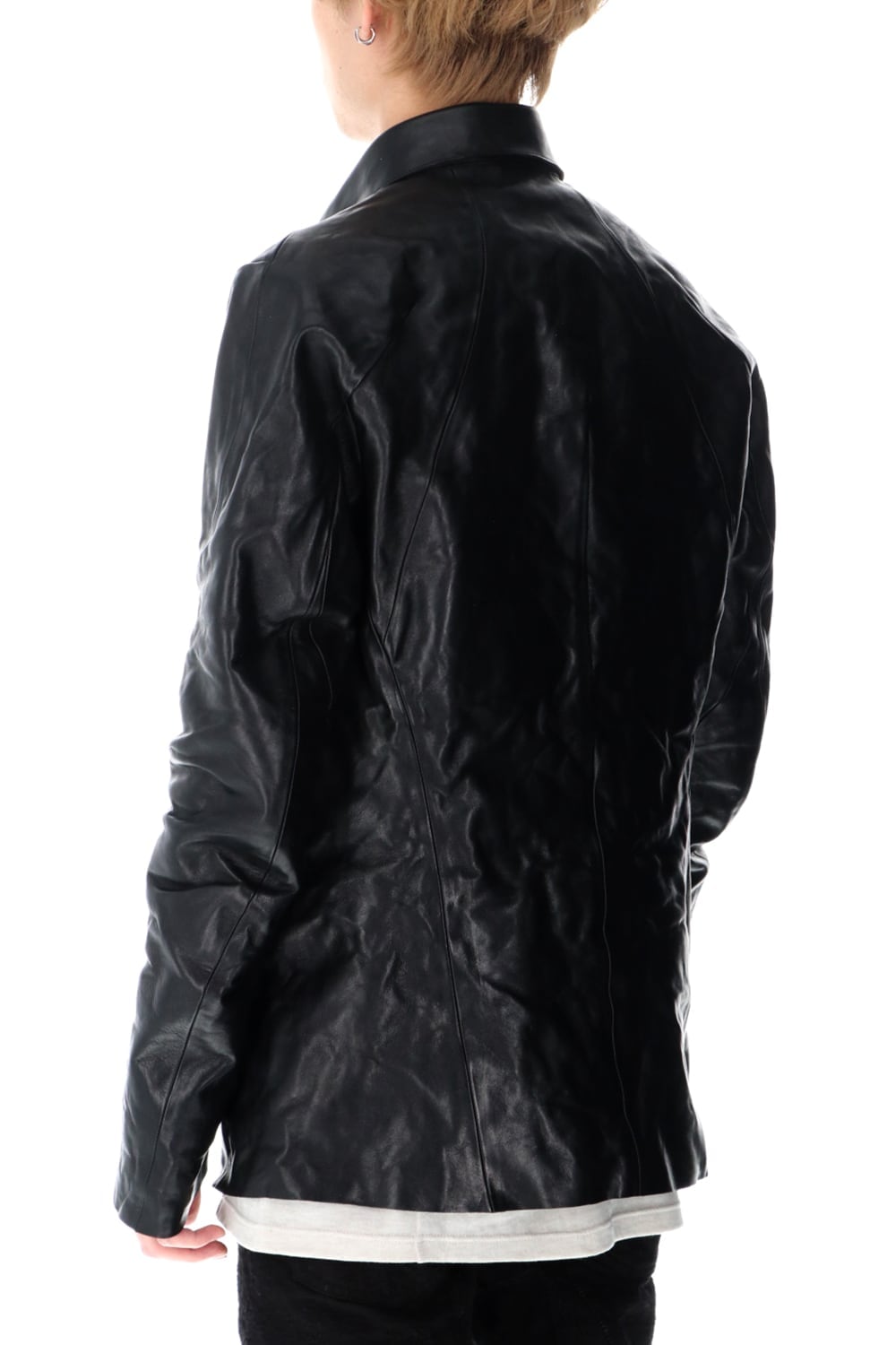 ホースレザーシャツジャケット Black