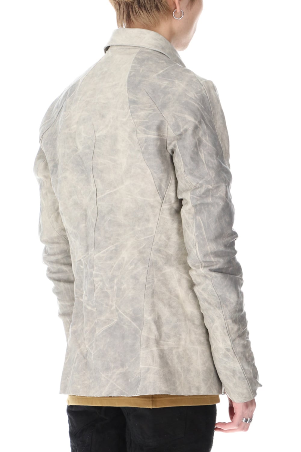 Horse Leather Shirt Jacket Concrete