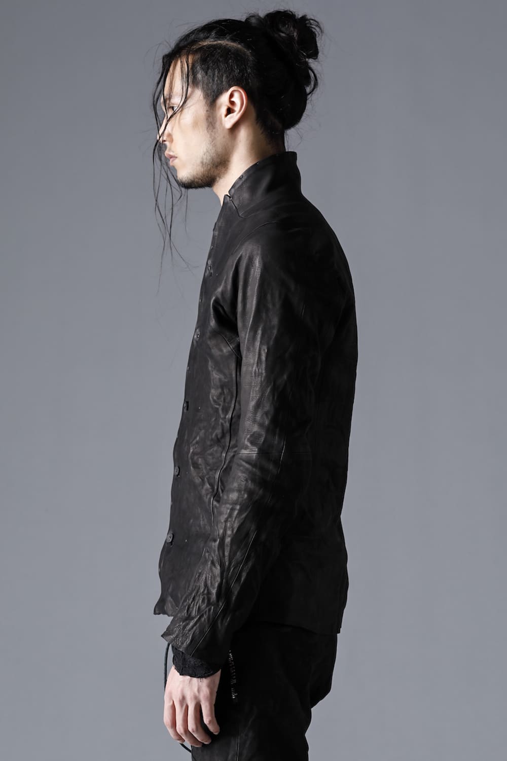 ジャパンカーフレザーシャツジャケット