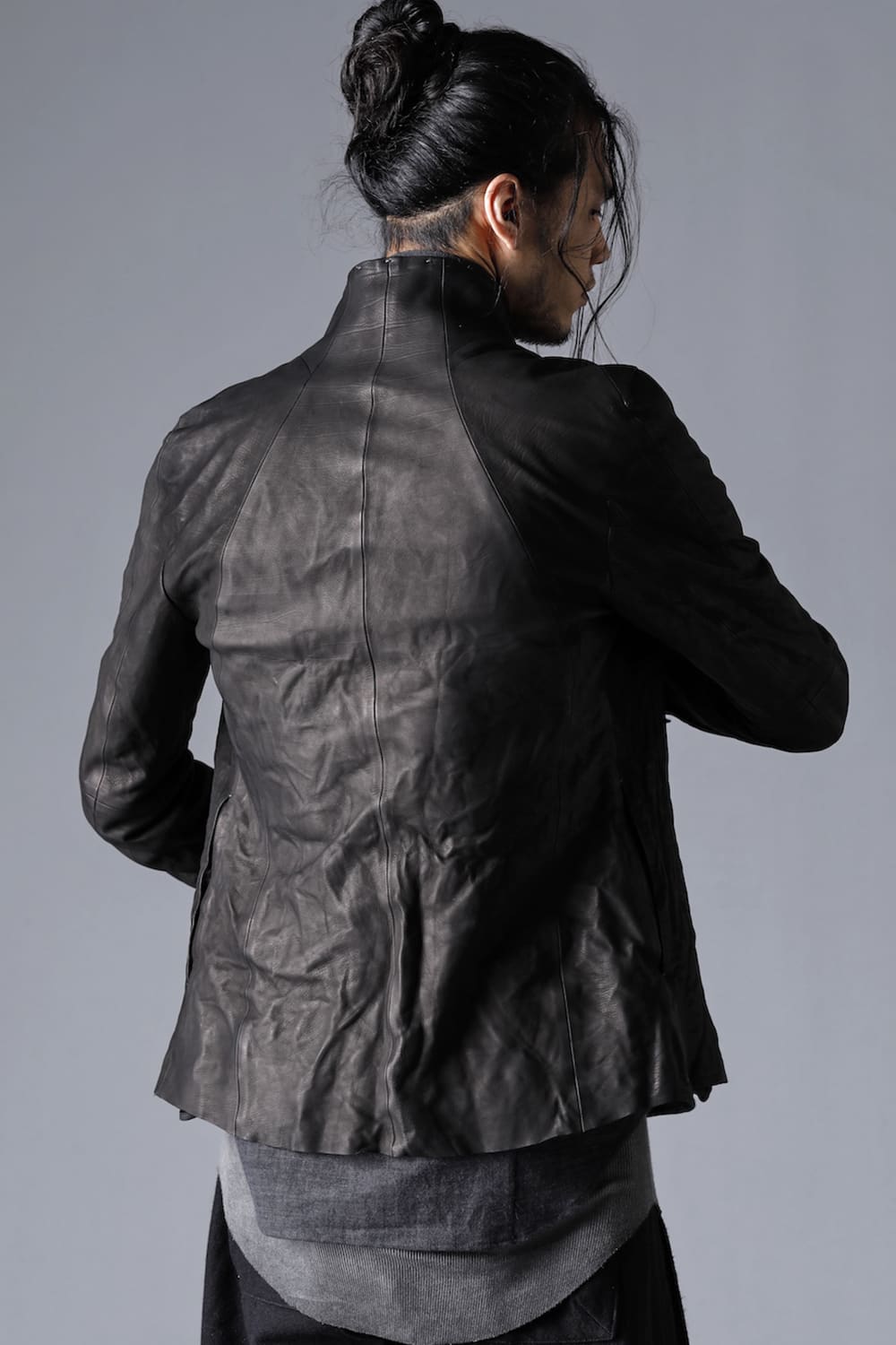 ジャパンカーフレザーシャツジャケット