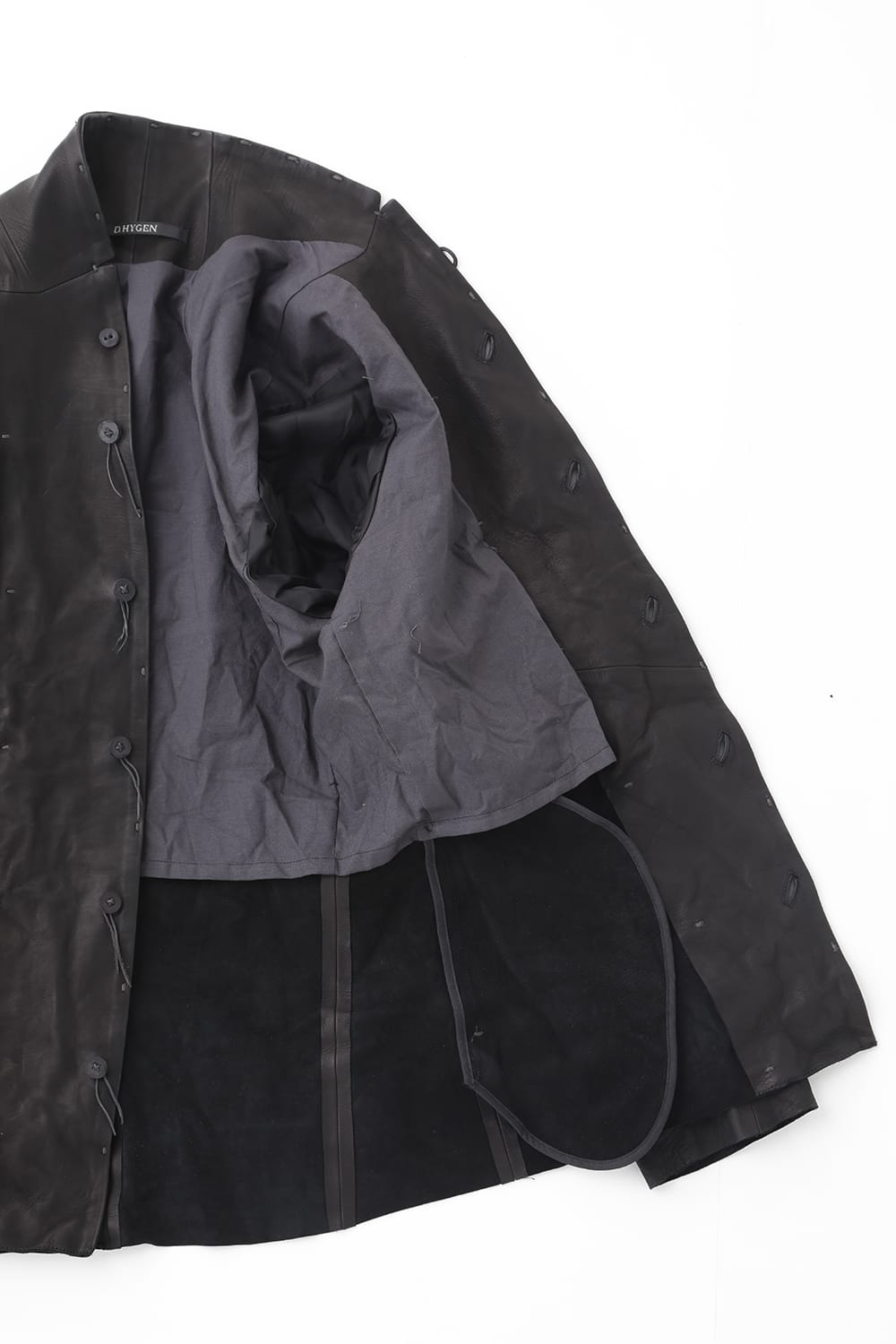 ジャパンカーフレザーシャツジャケット