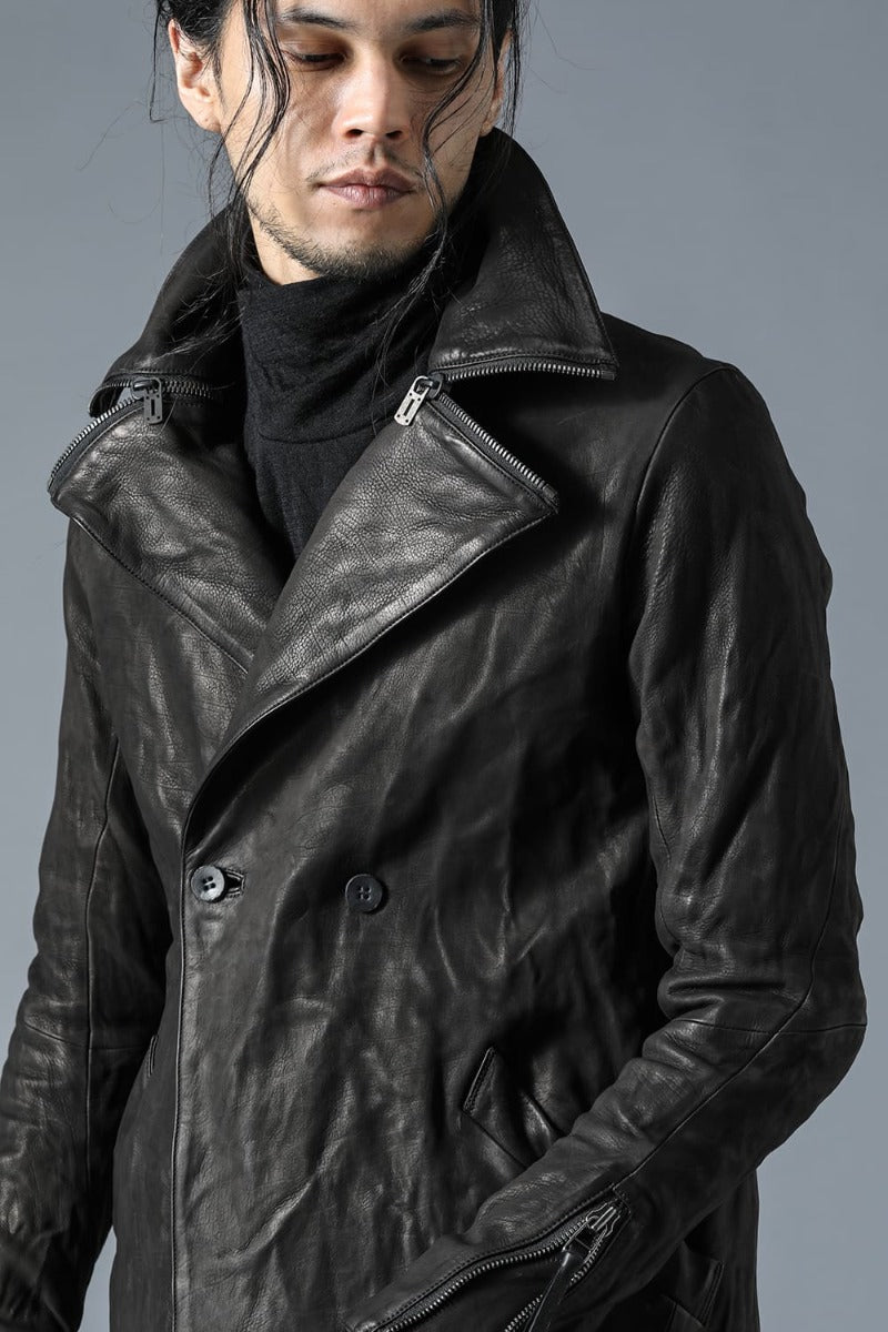 ジャパンカーフレザーPコート