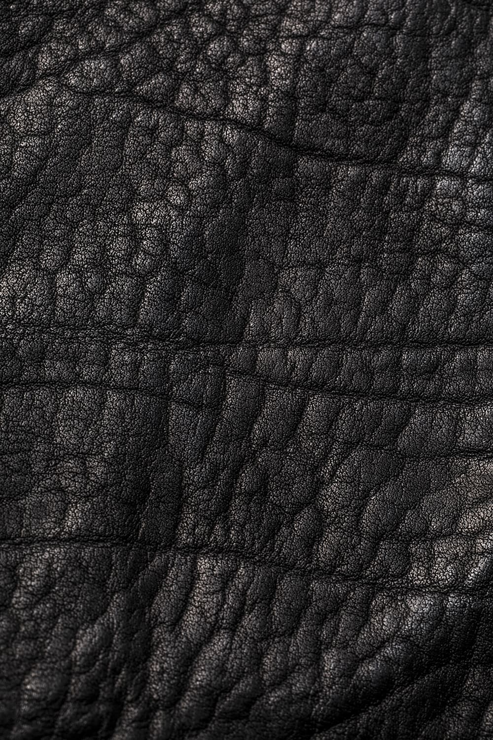 ジャパンカーフWライダースジャケット ブラック