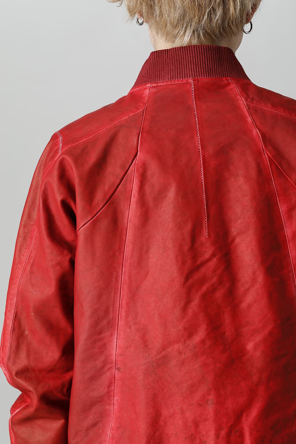 D.HYGEN×ARTEFACT Collaboration Item- Dye Horse Leather Bomber JKT