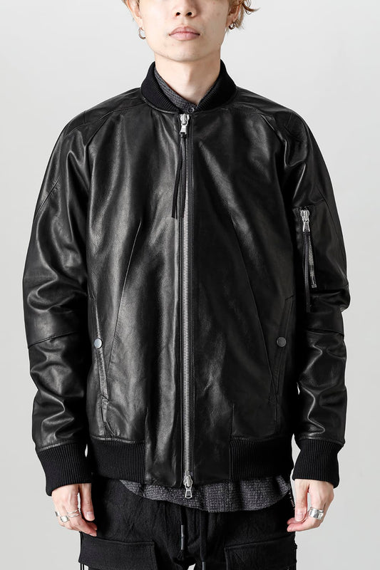 D.HYGEN×ARTEFACT Collaboration Item- Horse Leather Bomber JKT