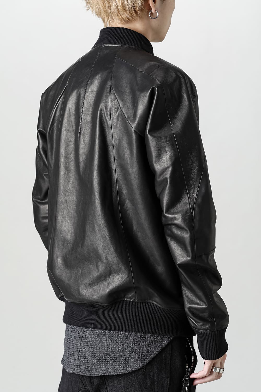 D.HYGEN×ARTEFACT Collaboration Item- Horse Leather Bomber JKT
