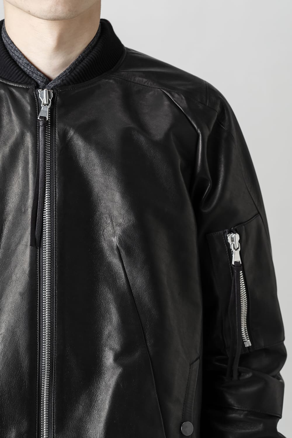 D.HYGEN×ARTEFACT Collaboration Item- Horse Leather Bomber JKT