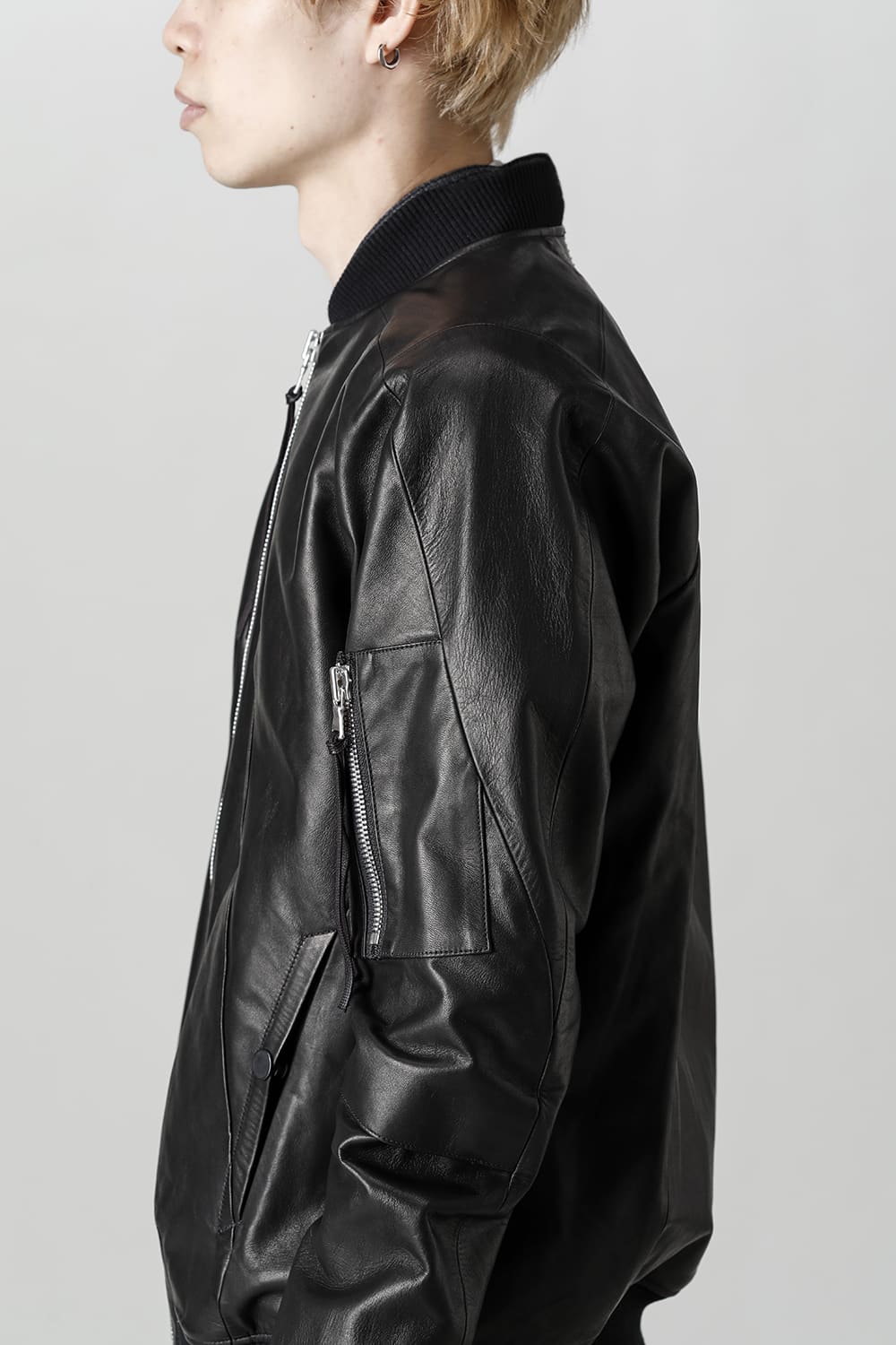 D.HYGEN×ARTEFACT Collaboration Item- Horse Leather Bomber JKT