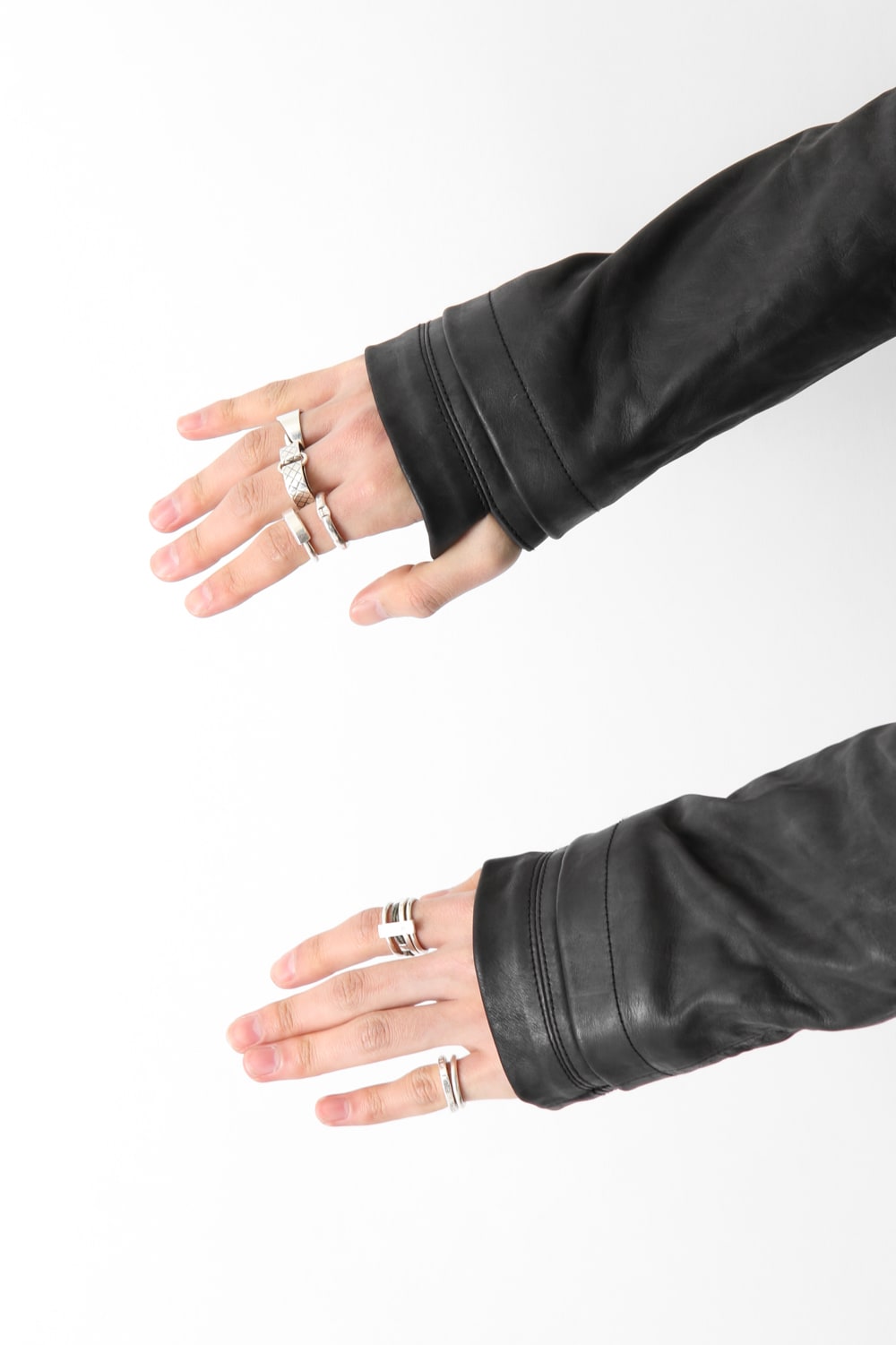 High Neck Leather Jacket