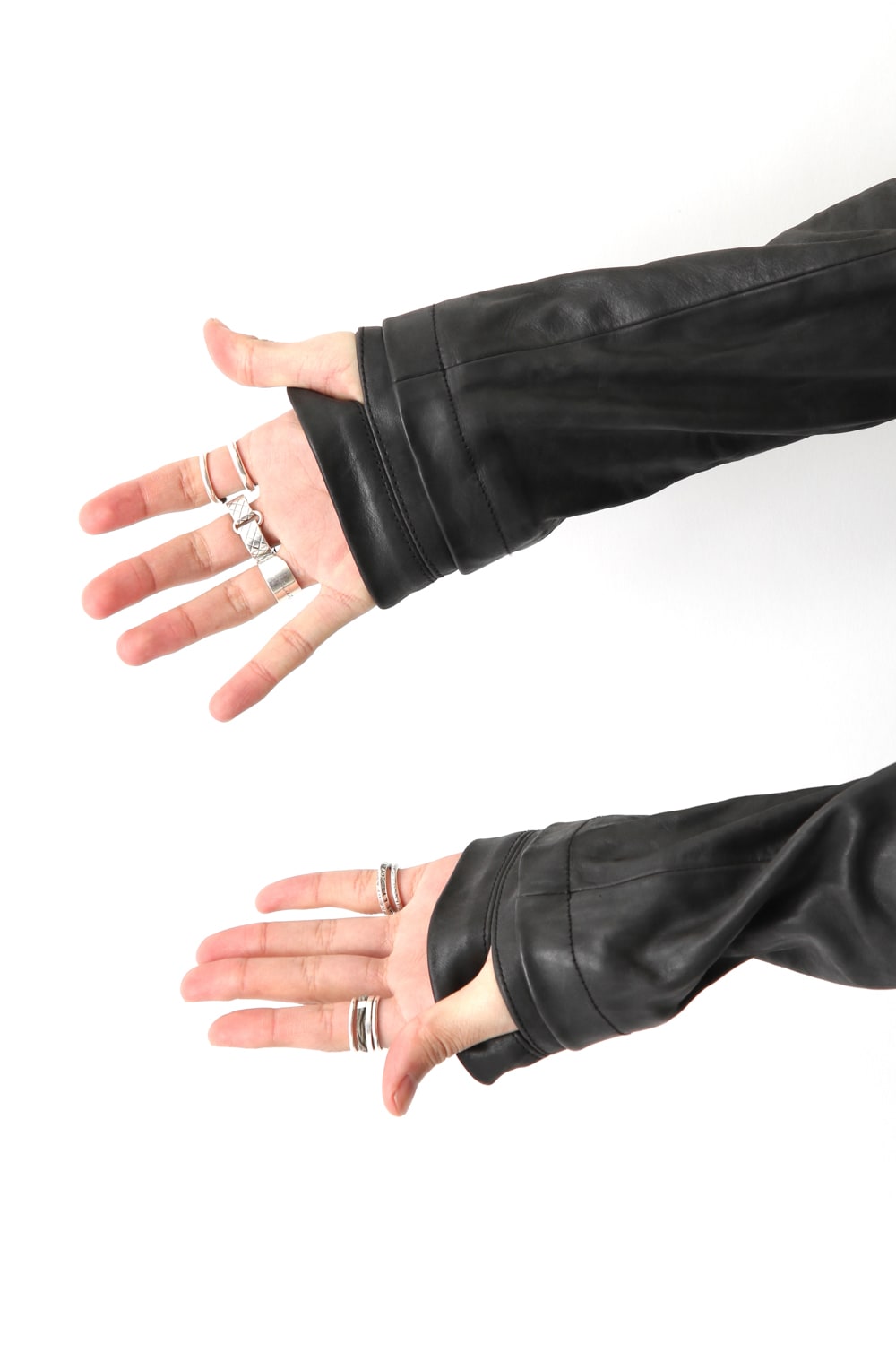 High Neck Leather Jacket