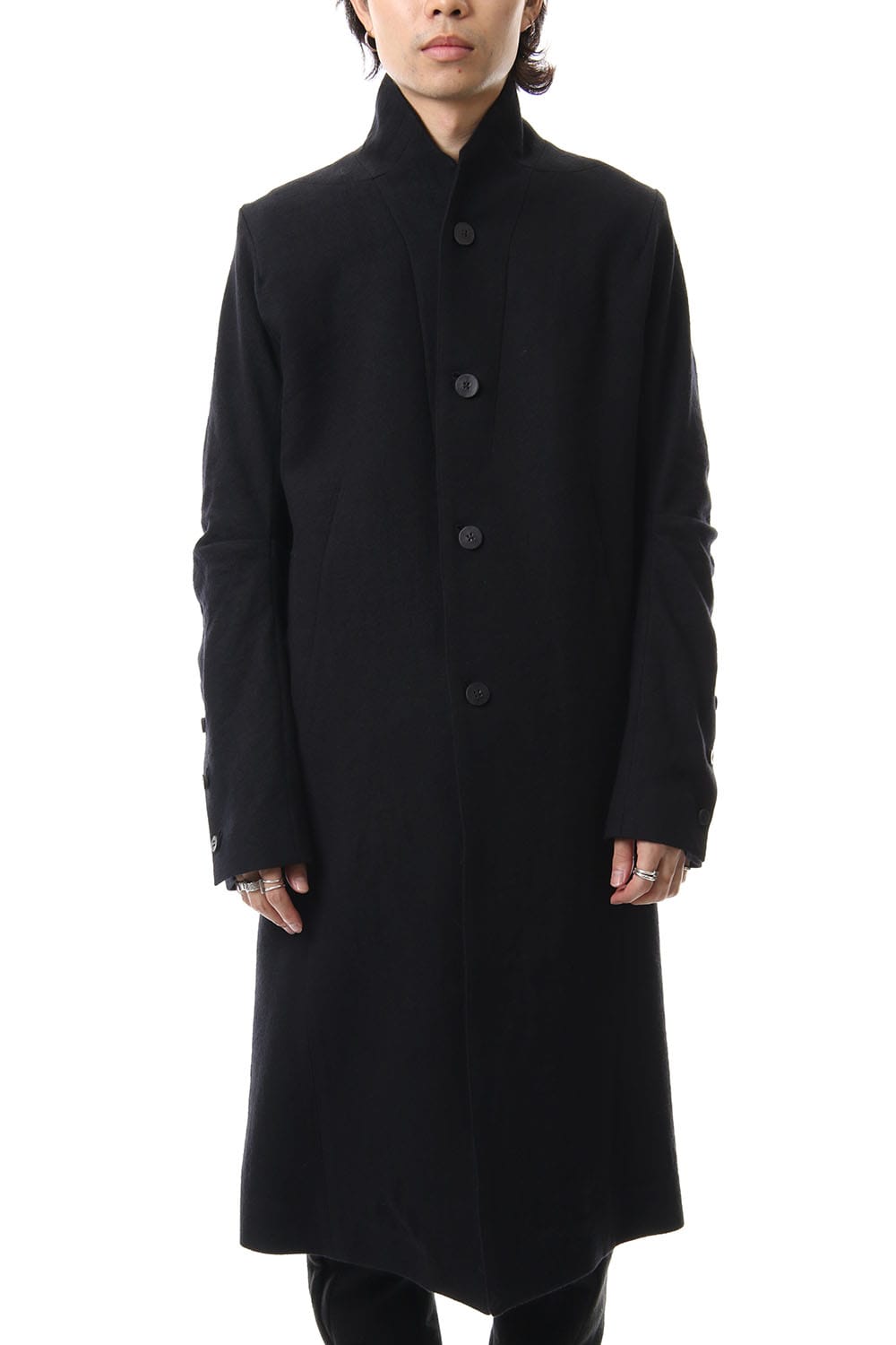 Wool x Linen Long Coat - ST106-0029A