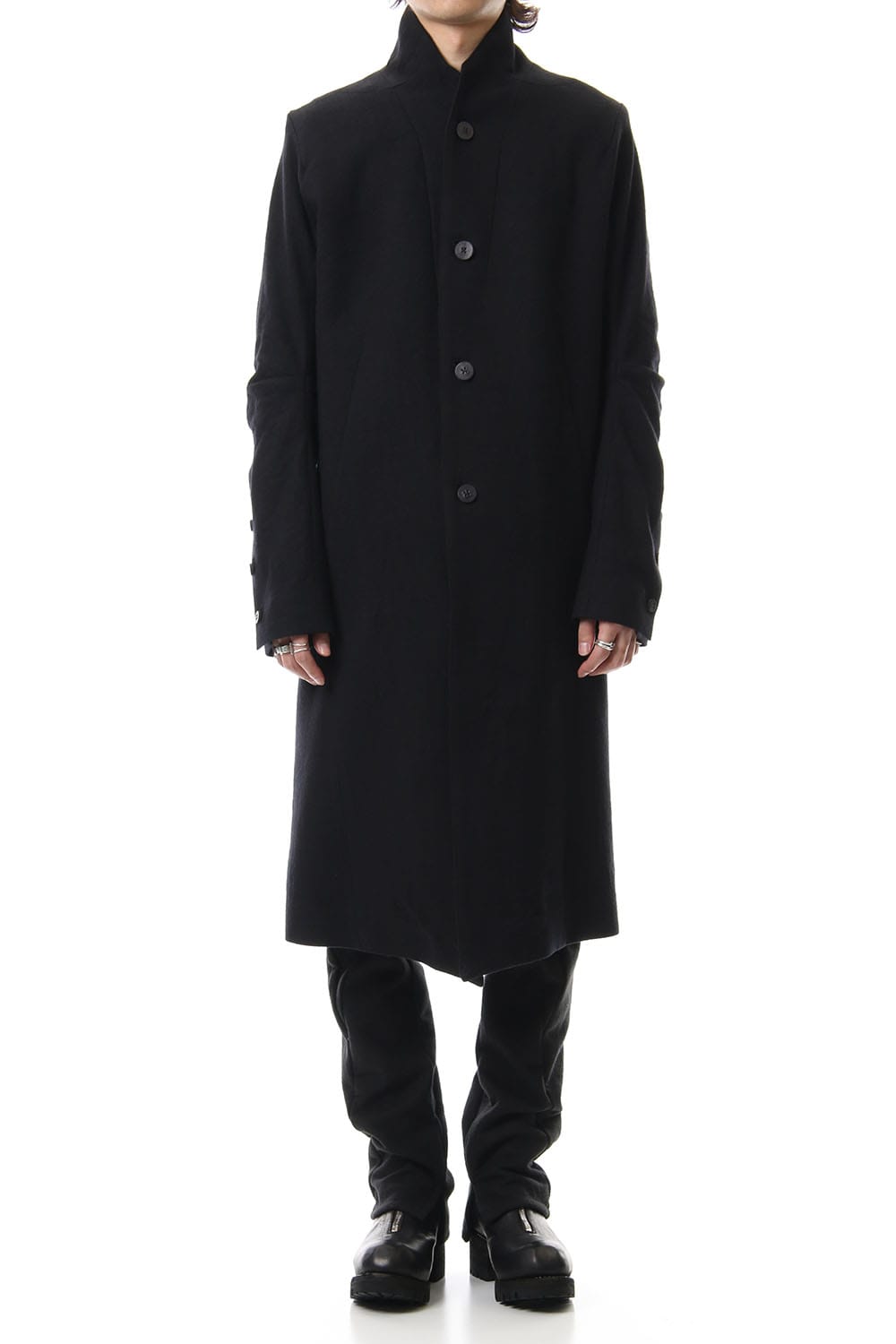 Wool x Linen Long Coat - ST106-0029A