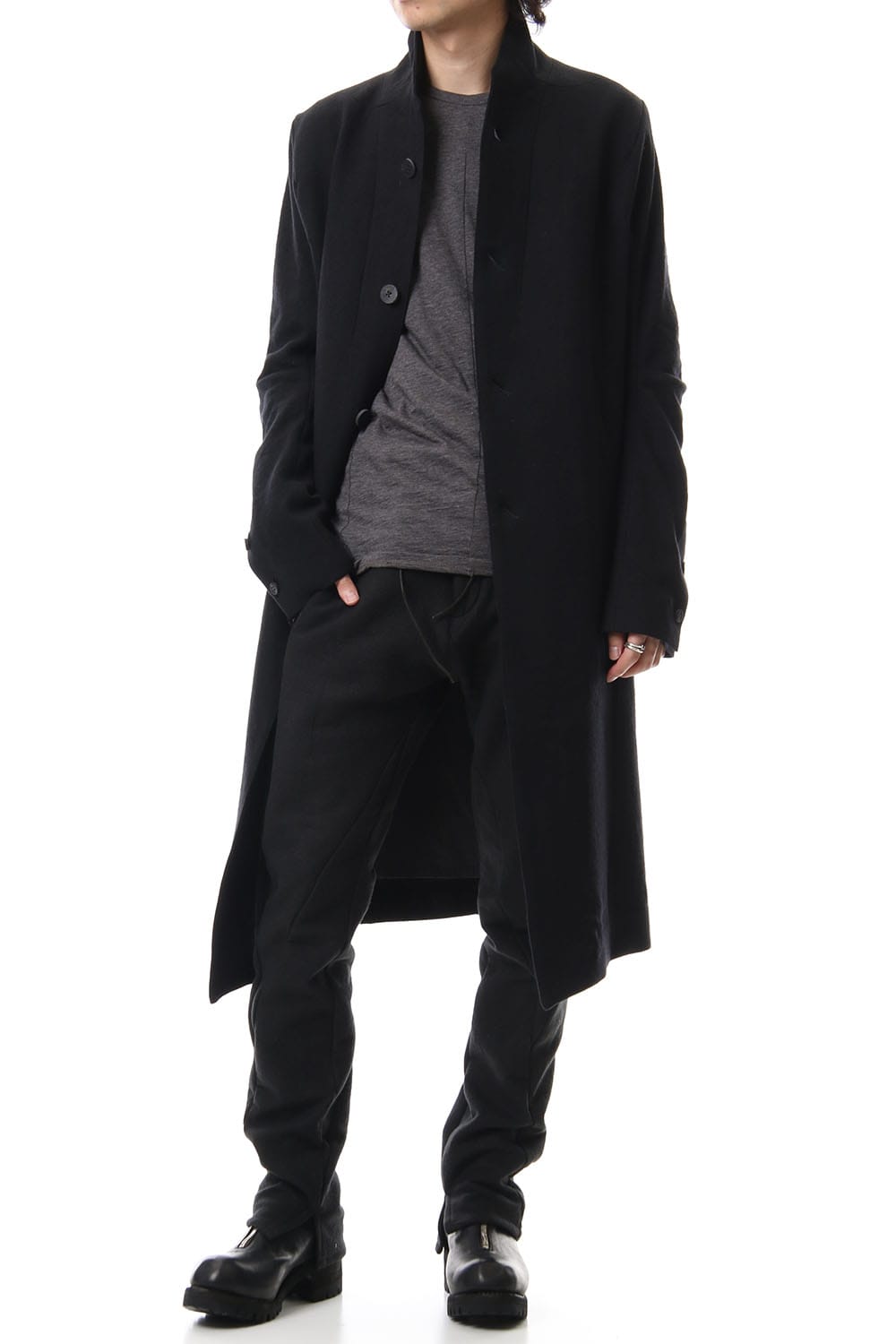 Wool x Linen Long Coat - ST106-0029A