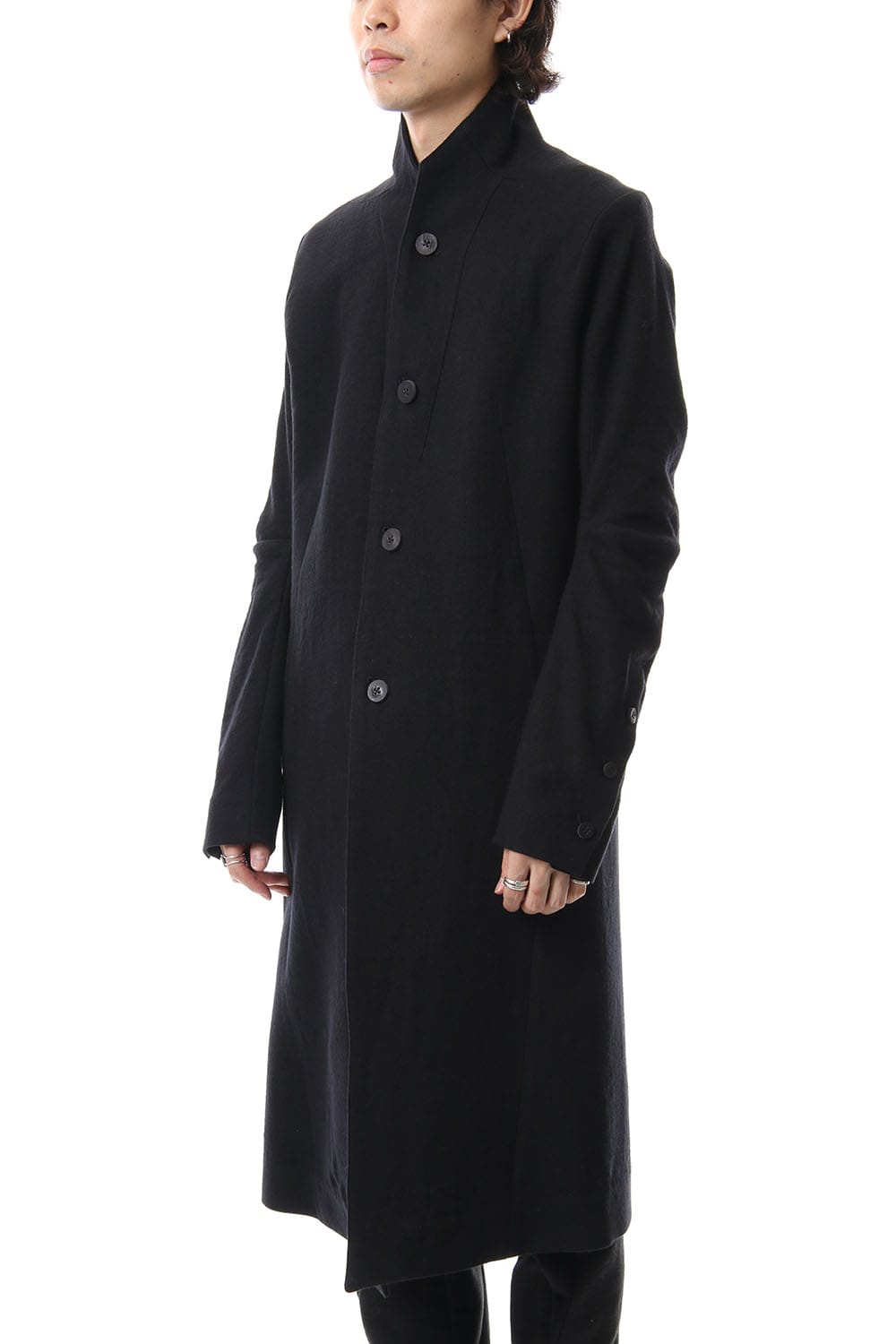 Wool x Linen Long Coat - ST106-0029A