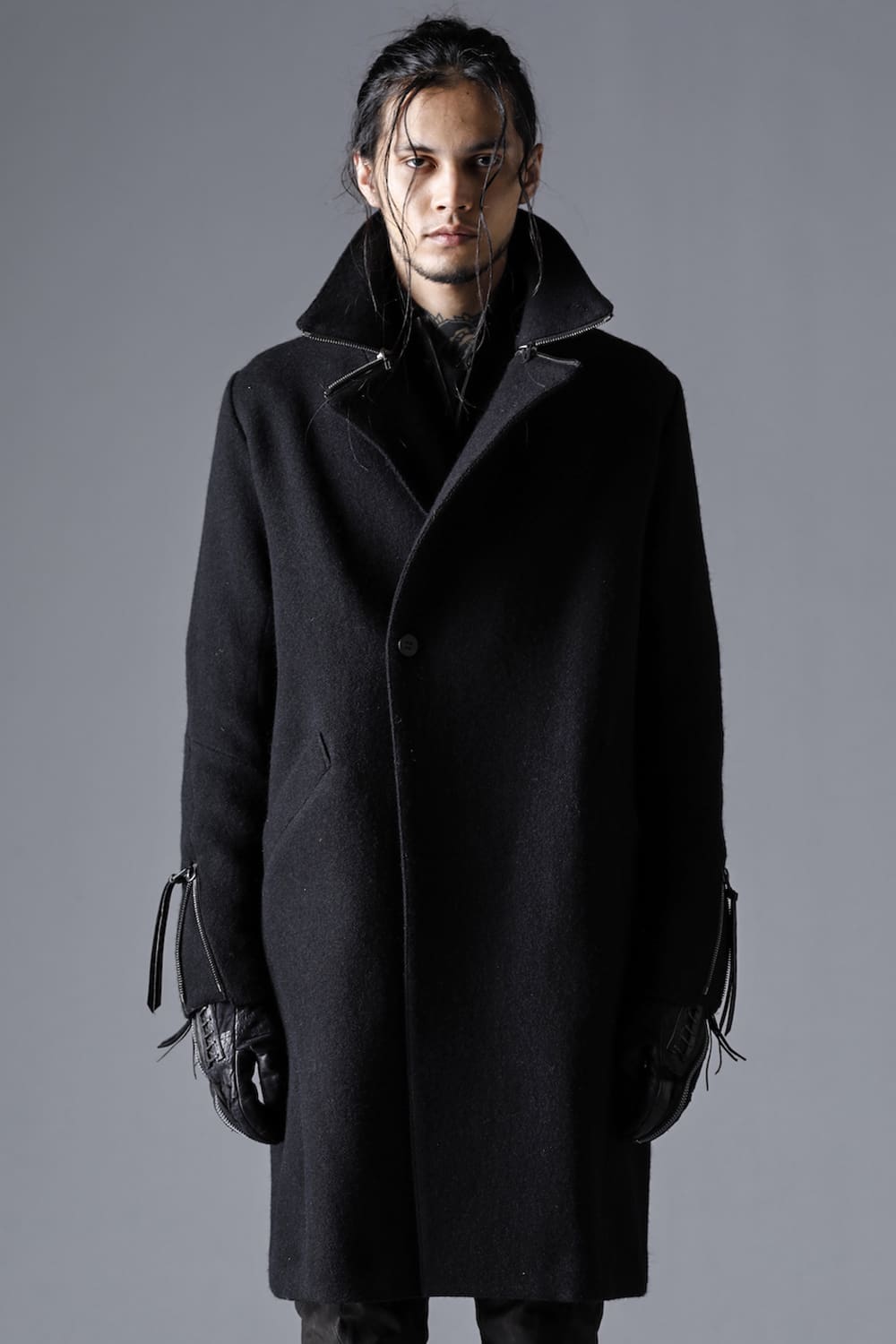 Harris Tweed Washer Double Breasted Coat