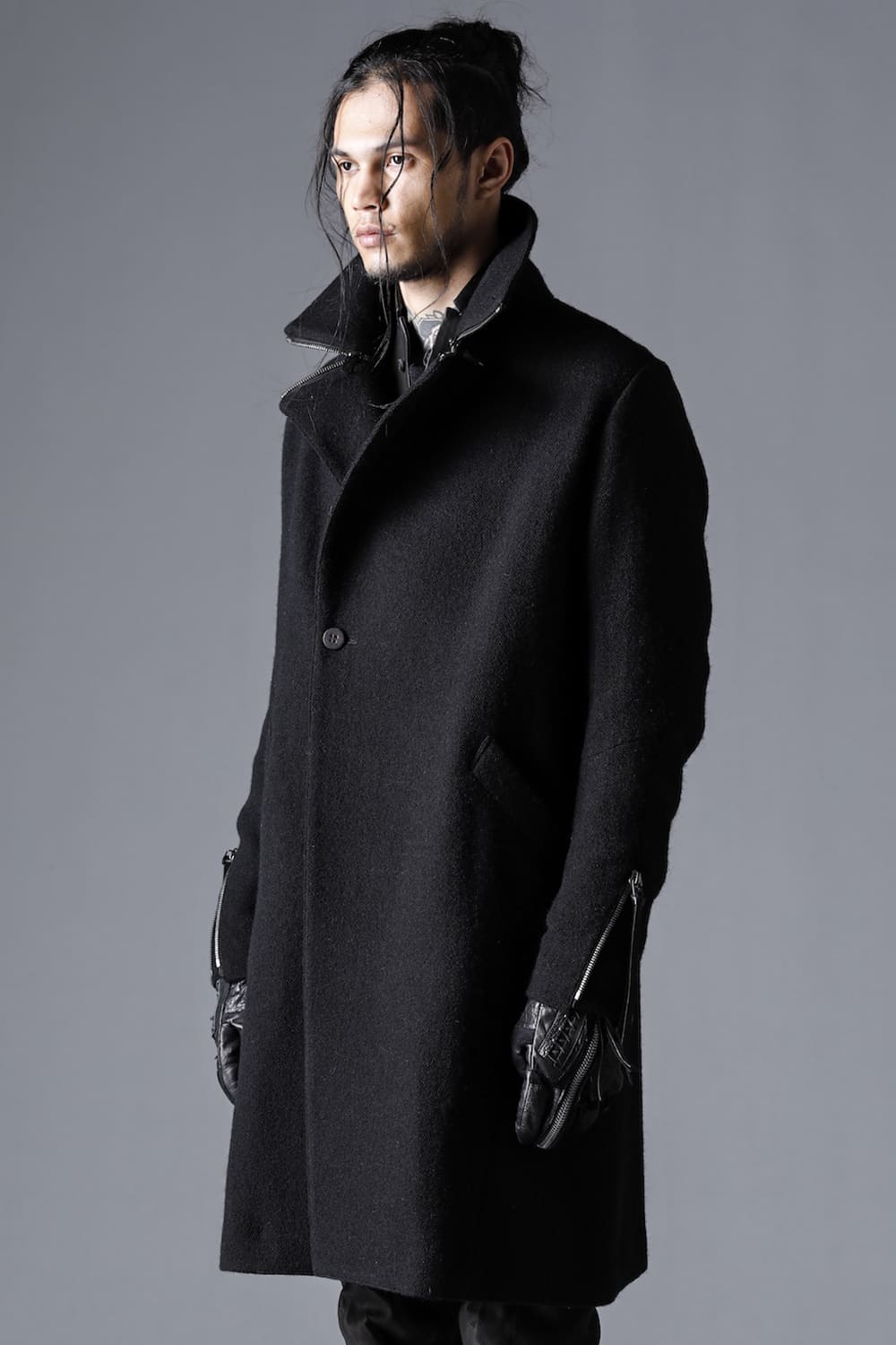 Harris Tweed Washer Double Breasted Coat