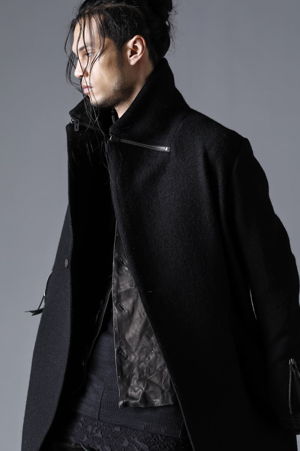 Harris Tweed Washer Double Breasted Coat