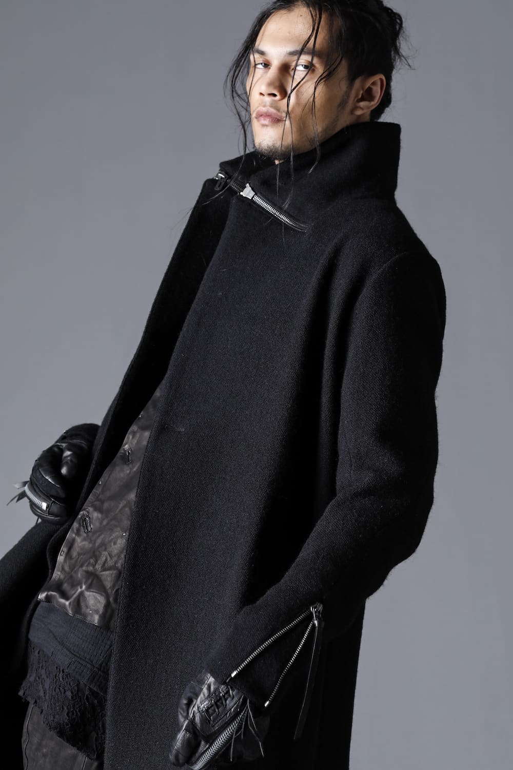 Harris Tweed Washer Double Breasted Coat