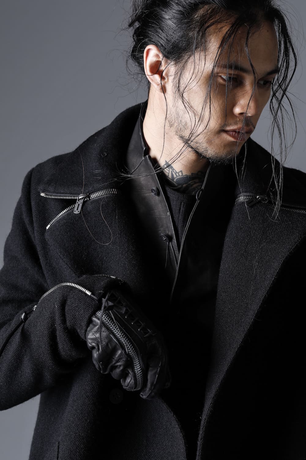 Harris Tweed Washer Double Breasted Coat