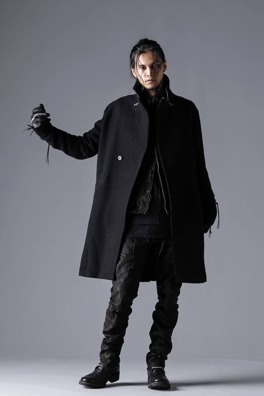 Harris Tweed Washer Double Breasted Coat