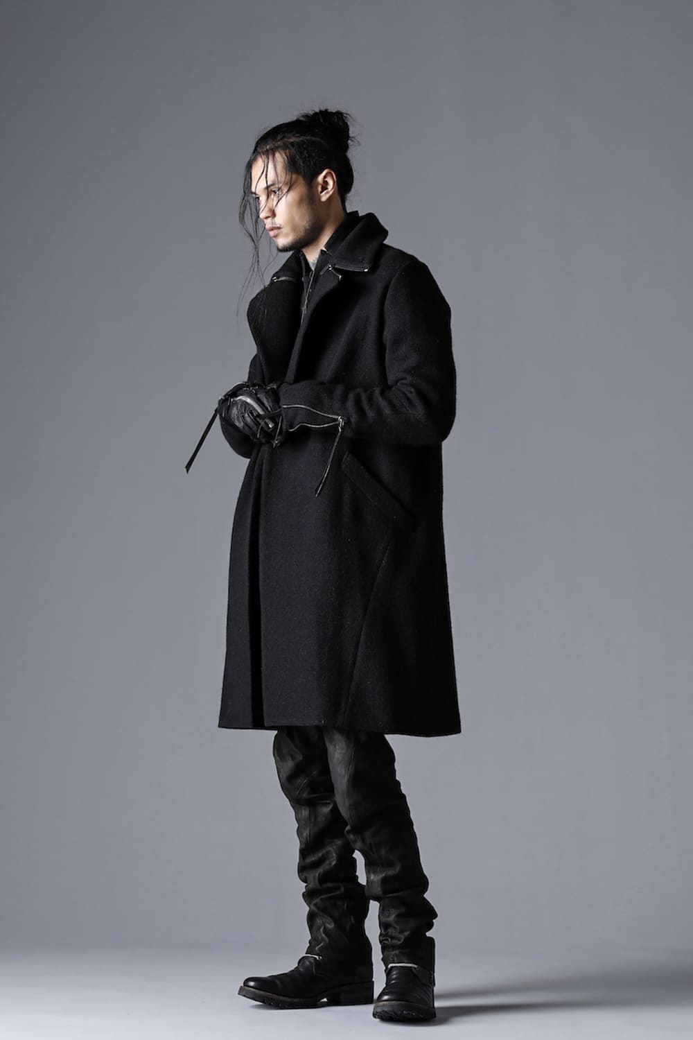 Harris Tweed Washer Double Breasted Coat