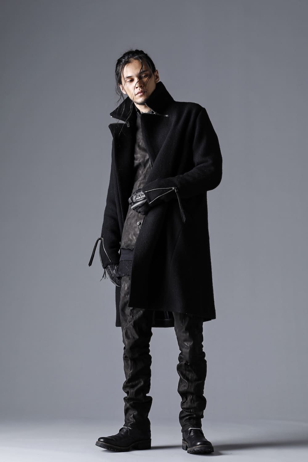 Harris Tweed Washer Double Breasted Coat