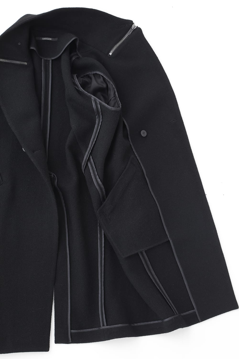 Harris Tweed Washer Double Breasted Coat