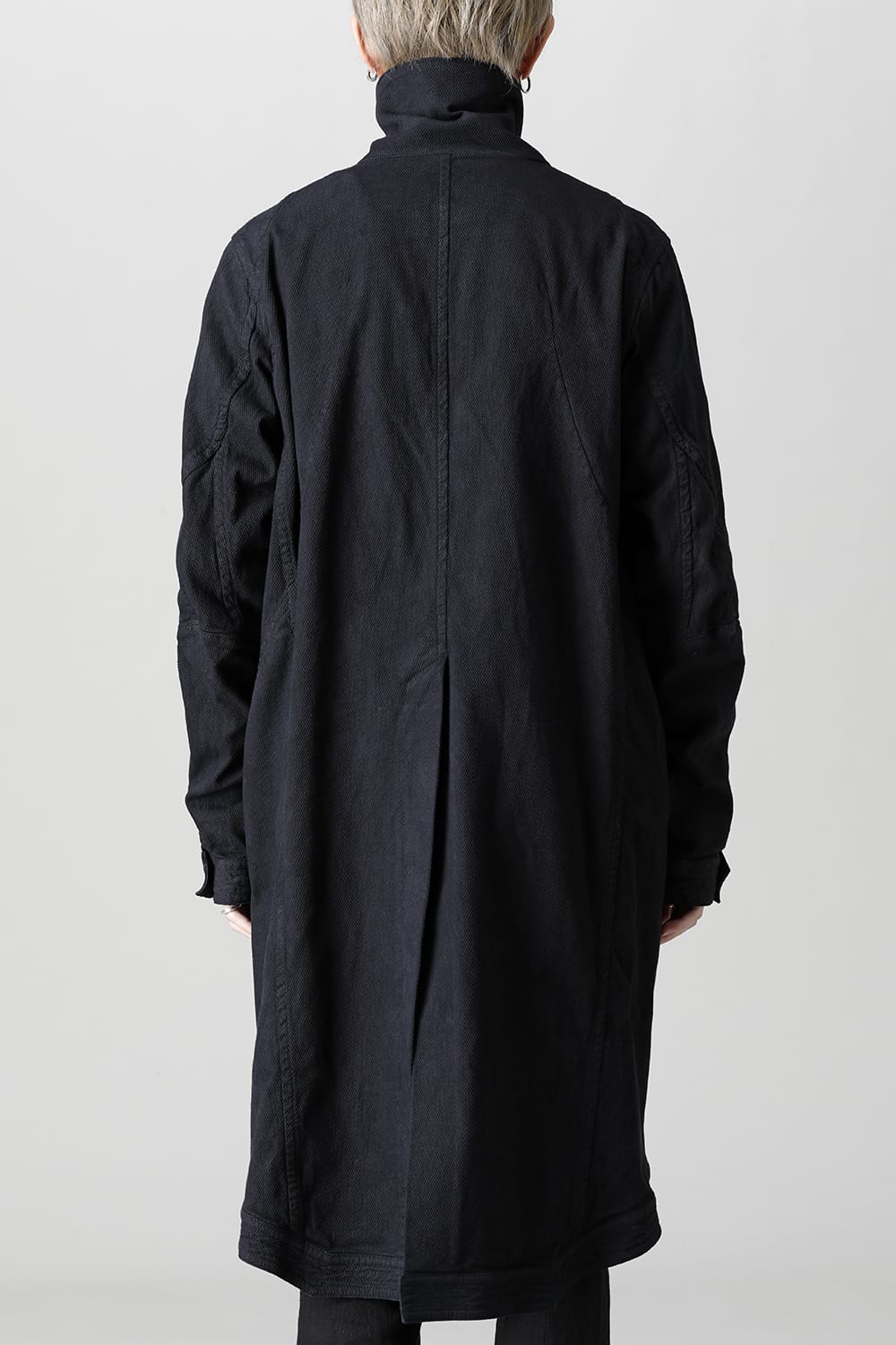 Dobby Cotton Stretch Worker Coat  Black
