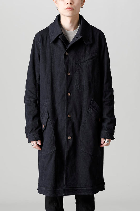 Dobby Cotton Stretch Worker Coat  Black