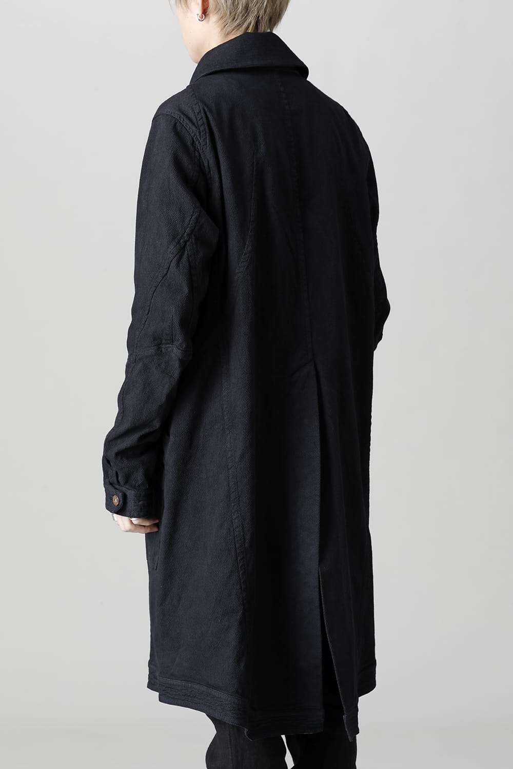 Dobby Cotton Stretch Worker Coat  Black