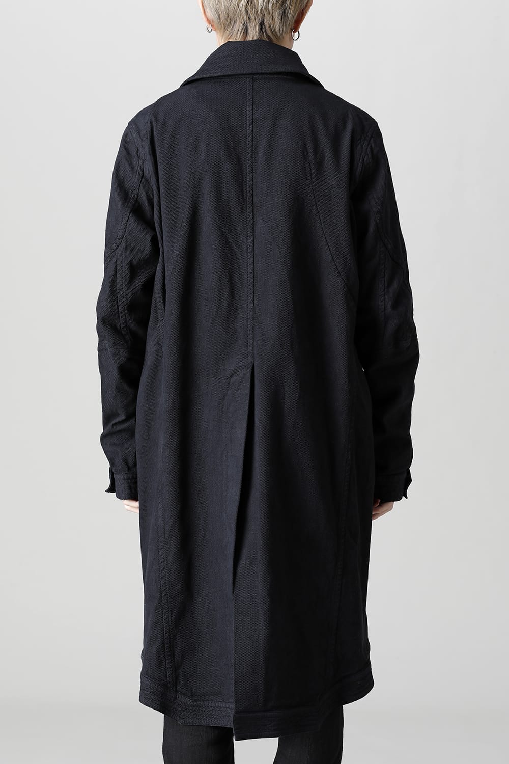 Dobby Cotton Stretch Worker Coat  Black
