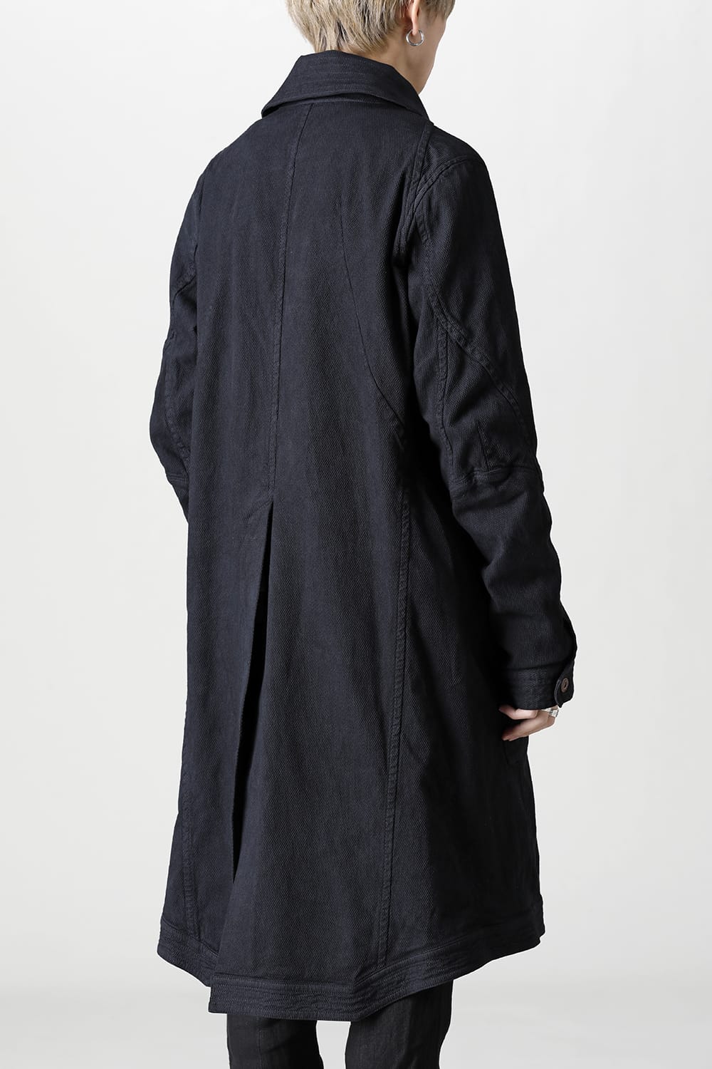 Dobby Cotton Stretch Worker Coat  Black