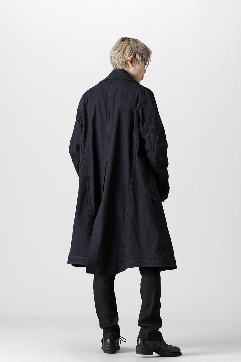Dobby Cotton Stretch Worker Coat  Black