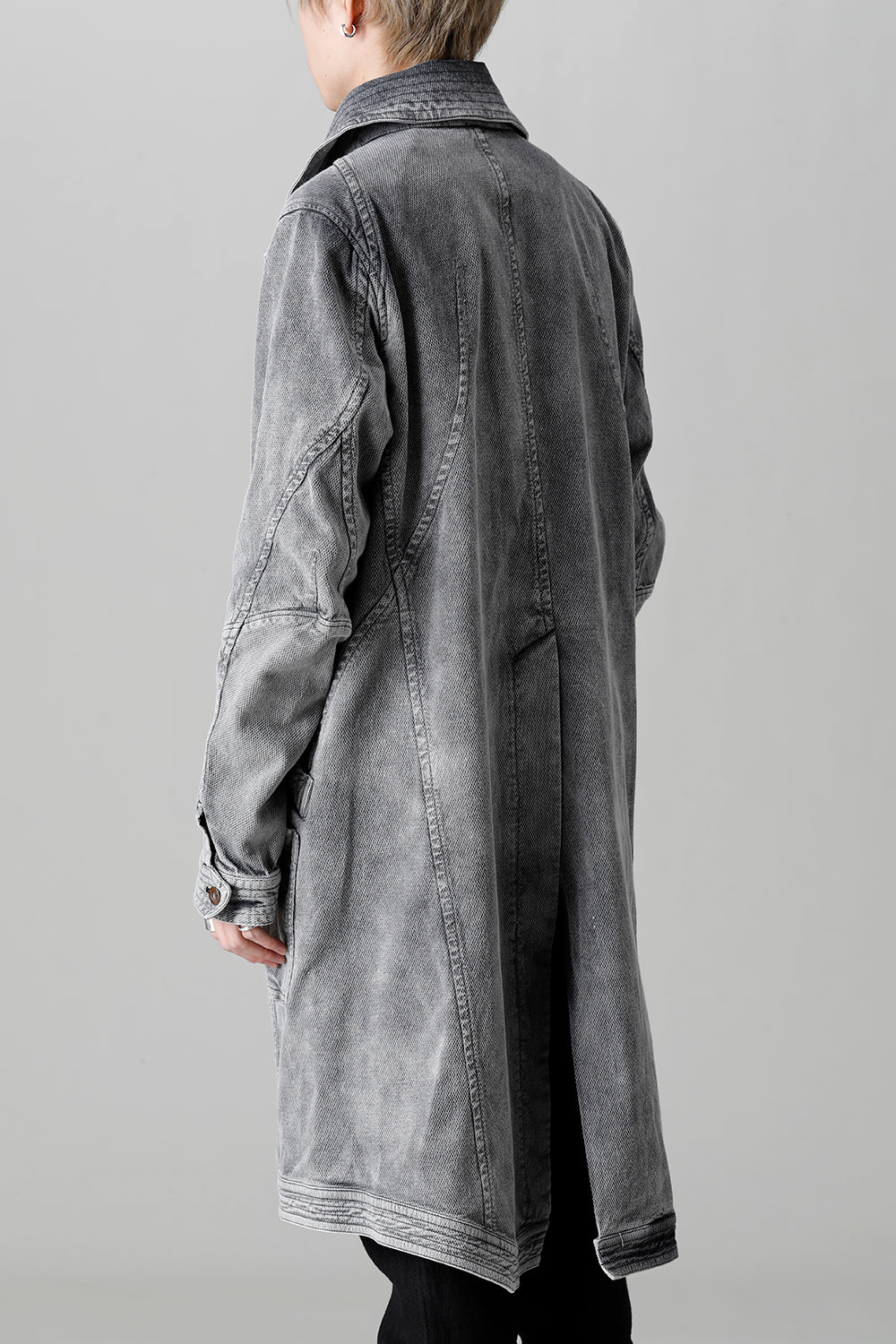 Bleach Dobby Cotton Stretch Worker Coat  Bleach Gray