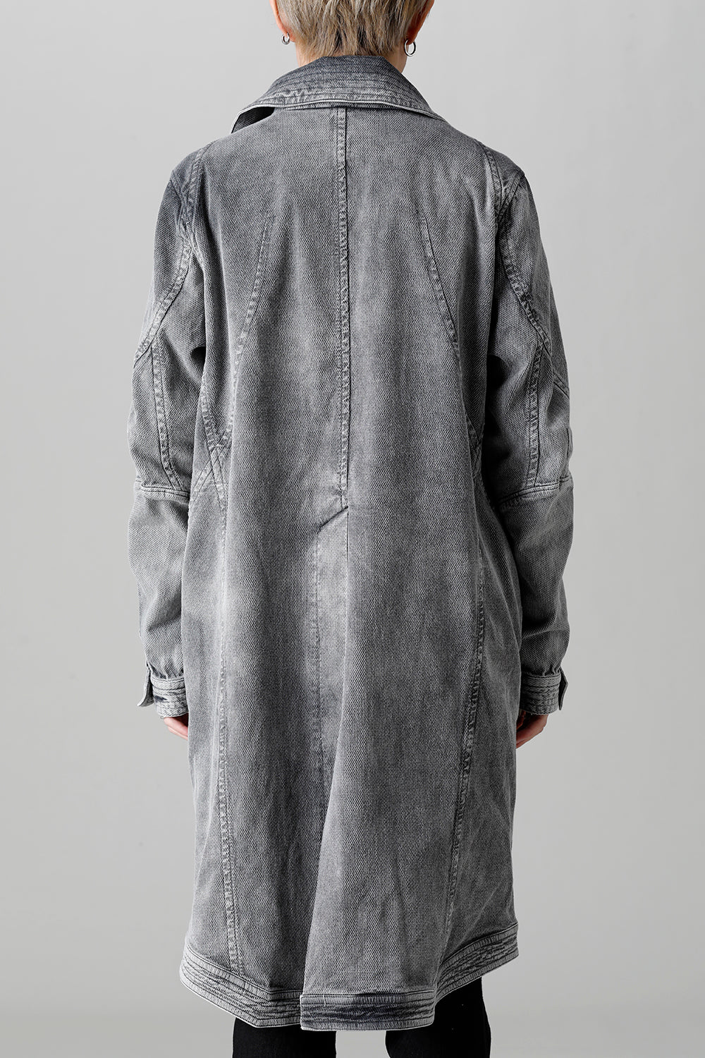 Bleach Dobby Cotton Stretch Worker Coat  Bleach Gray