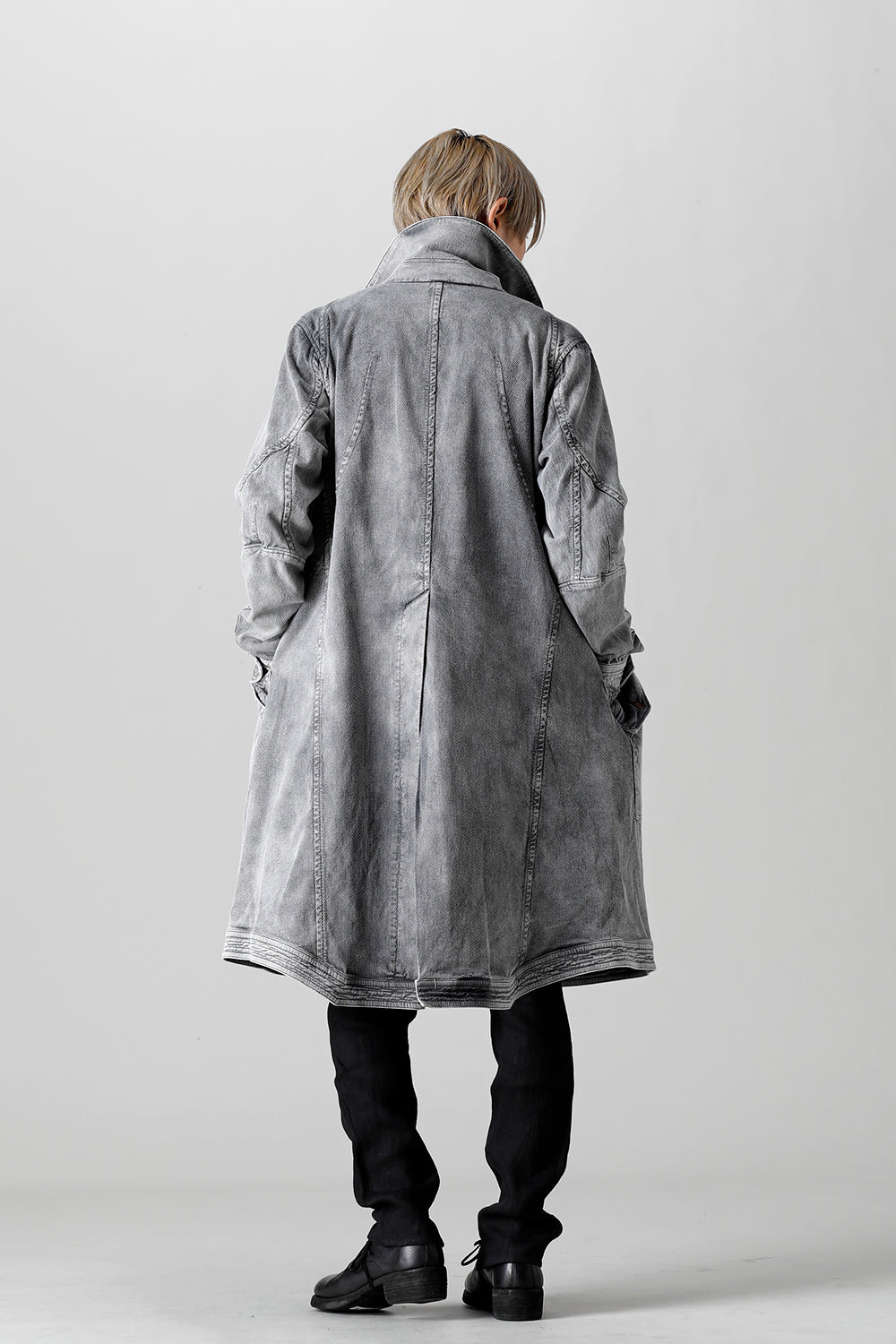 Bleach Dobby Cotton Stretch Worker Coat  Bleach Gray