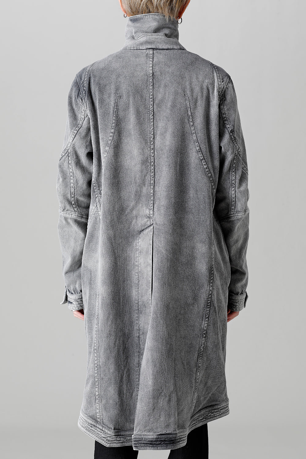 Bleach Dobby Cotton Stretch Worker Coat  Bleach Gray